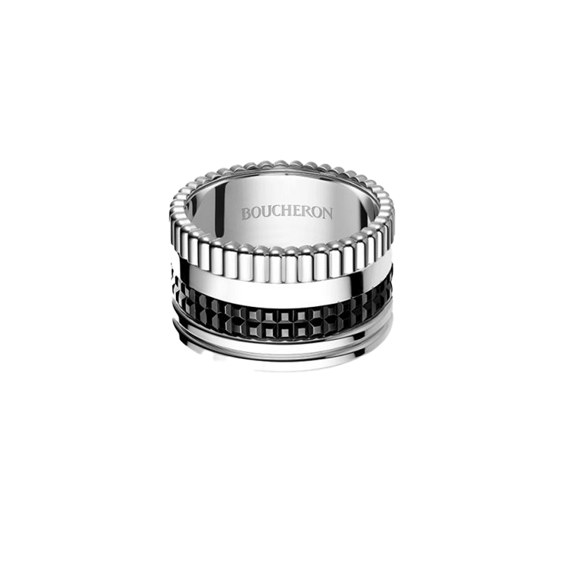 BOUCHERON ブシュロン キャトル ブラック リング ラージ JRG01789