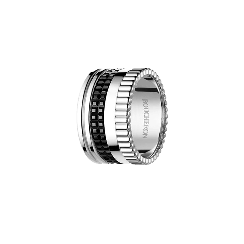 BOUCHERON ブシュロン キャトル ブラック リング ラージ JRG01789