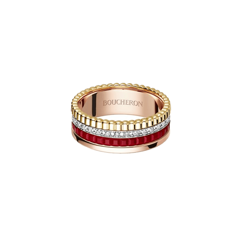 BOUCHERON ブシュロン キャトル レッド ダイヤモンド リング スモール JRG02938