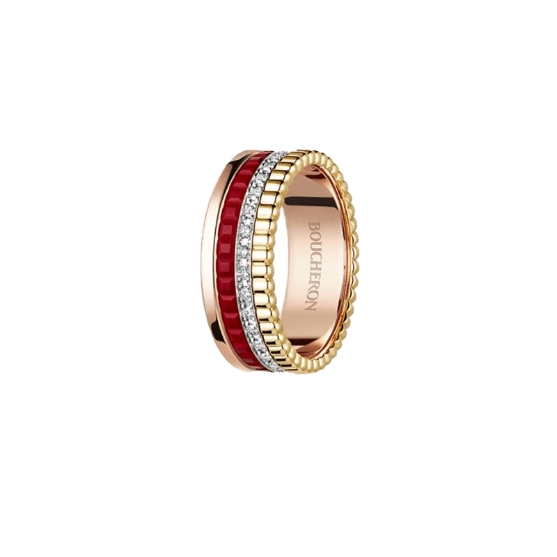 BOUCHERON ブシュロン キャトル レッド ダイヤモンド リング スモール JRG02938