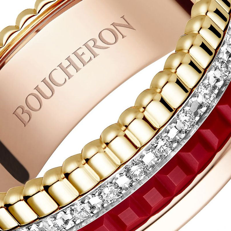BOUCHERON ブシュロン キャトル レッド ダイヤモンド リング スモール JRG02938