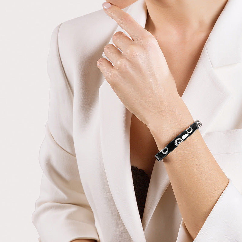 ダミアーニ ディーアイコン ブラック ブレスレットWG SM 20068291