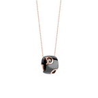 ダミアーニ ディーアイコン ブラック ネックレスWG 20085112