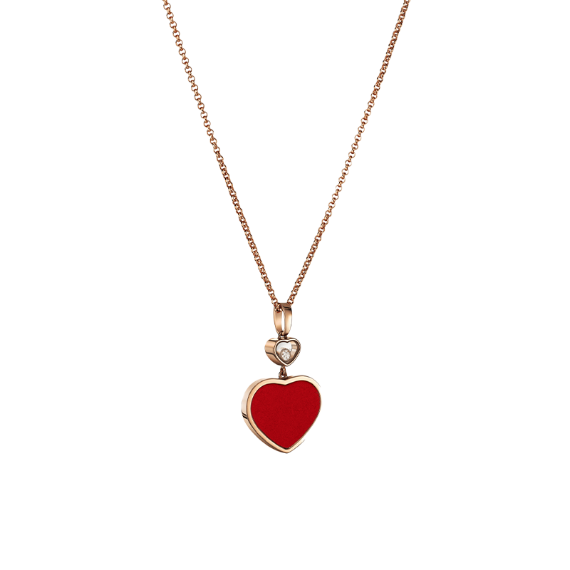 ショパール ハッピーハート ネックレス(レッドストーン) 797482-5801