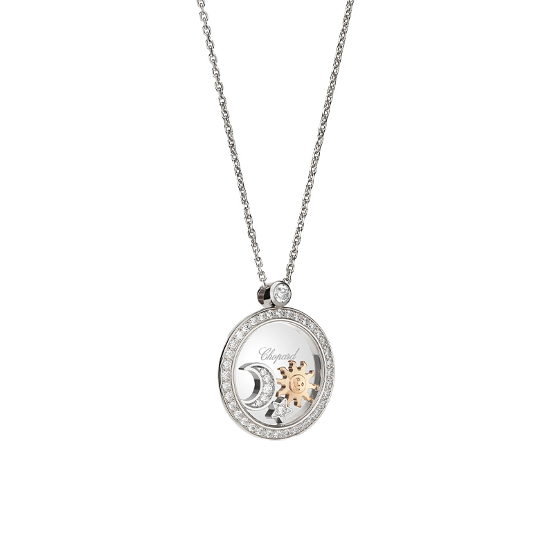 ショパール ハッピーサン ムーンアンドスター ネックレス 799434-1401