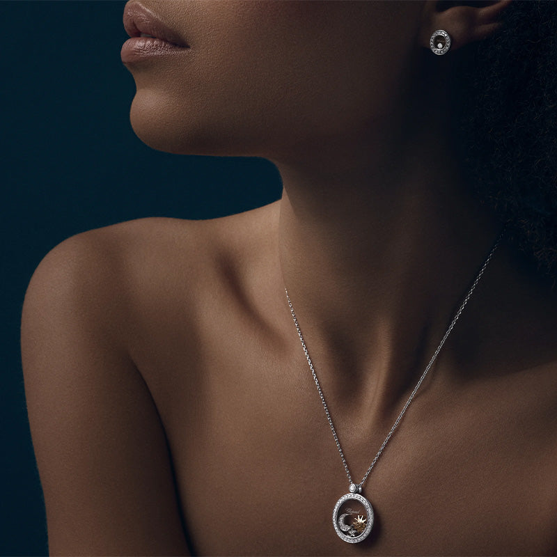 ショパール ハッピーサン ムーンアンドスター ネックレス 799434-1401