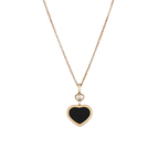 ショパール ハッピーハート ネックレス(オニキス) 79A074-5201