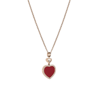 ショパール ハッピーハート ネックレス(レッドストーン) 79A074-5801