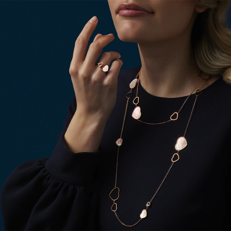 ショパール ハッピーハート ロングネックレス(MOP) 817482-5301