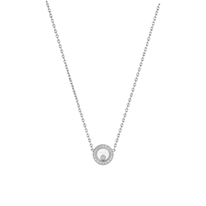 ショパール ハッピーダイヤモンド アイコン ラウンネックレス(両吊) S 81A017-1201