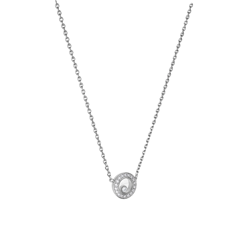 ショパール ハッピーダイヤモンド アイコン ラウンネックレス(両吊) S 81A017-1201