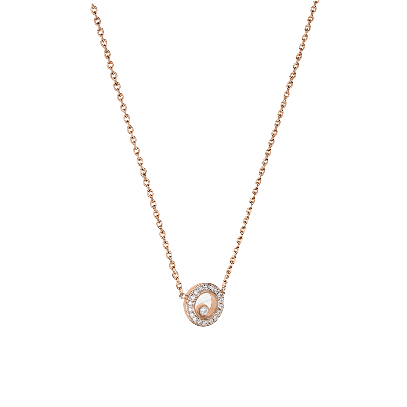 ショパール ハッピーダイヤモンド アイコン ラウンネックレス(両吊) S 81A017-5201