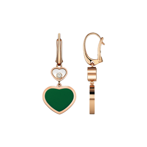 ショパール ハッピーハート ピアス(Gアゲート) 837482-5011