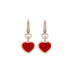 ショパール ハッピーハート ピアス(レッドストーン) 837482-5810