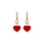 ショパール ハッピーハート ピアス(レッドストーン) 837482-5810