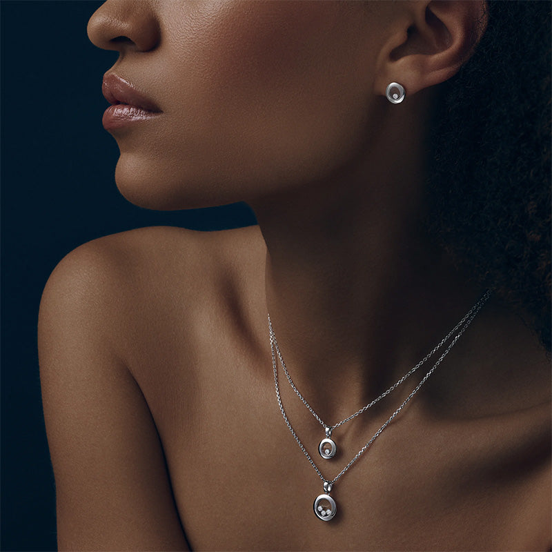 ショパール ハッピーダイヤモンド アイコン ラウンド STピアス　83A017-1001