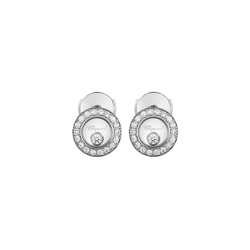 ショパール ハッピーダイヤモンド アイコン ラウンド STピアス 83A017-1201