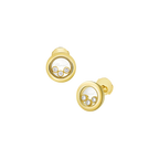 ショパール ハッピーダイヤモンド アイコン ラウンド STピアス 83A018-0001