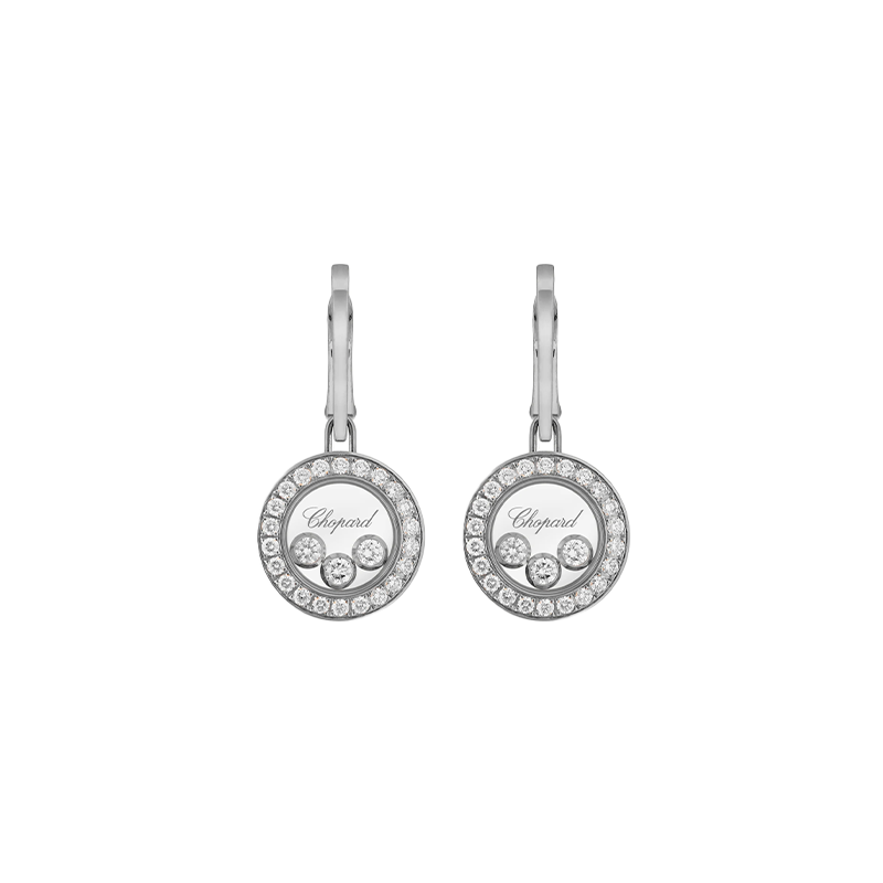 Copy of ショパール ハッピーダイヤモンド アイコン ラウンドピアス 83A018-1401