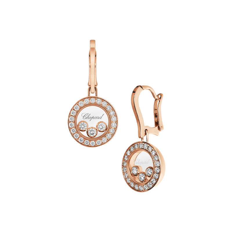 ショパール ハッピーダイヤモンド アイコン ラウンドピアス
