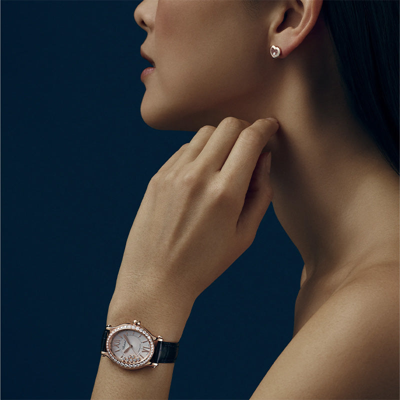 ショパール ハッピーダイヤモンド  アイコン ハートSTピアス 83A054-5001