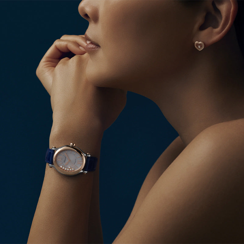 ショパール ハッピーダイヤモンド  アイコン ハートSTピアス 83A054-5001