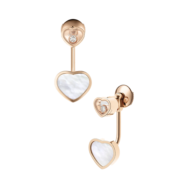ショパール　ピアス Chopard ハッピーダイヤモンド アイコン ピアス 18Kローズ