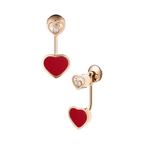 ショパール ハッピーハート ピアス(レッドストーン) 83A082-5801