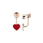 ショパール ハッピーハート ピアス(レッドストーン) 83A082-5801