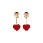 ショパール ハッピーハート ピアス(レッドストーン) 83A082-5801